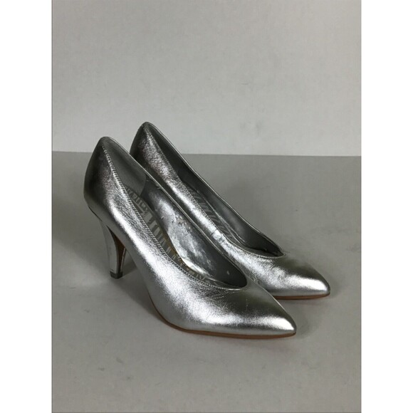 Dolce Vita Women Silver Pumps Sz.6 EUC Elegant Trendy Silver - Picture 6 of 10